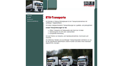 Desktop Screenshot of ets-transporte.com