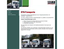 Tablet Screenshot of ets-transporte.com